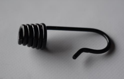 Крючки пружинные крашеные-чёрные для эспандера 8 мм